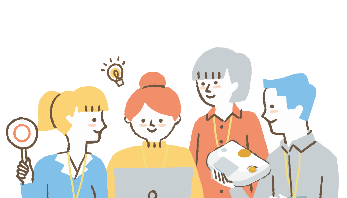 支援者のイラスト