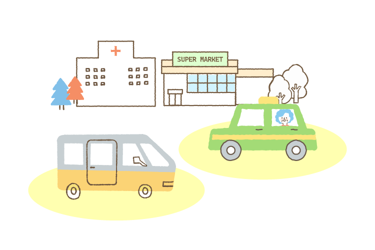 配車手配のイメージイラスト